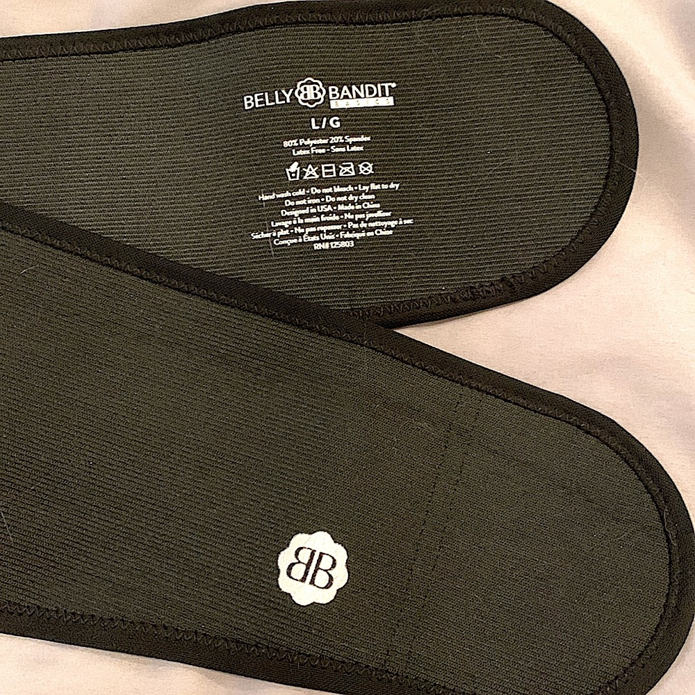 Belly & Back Maternity Support Belt- Belly Bandit Black LARGE